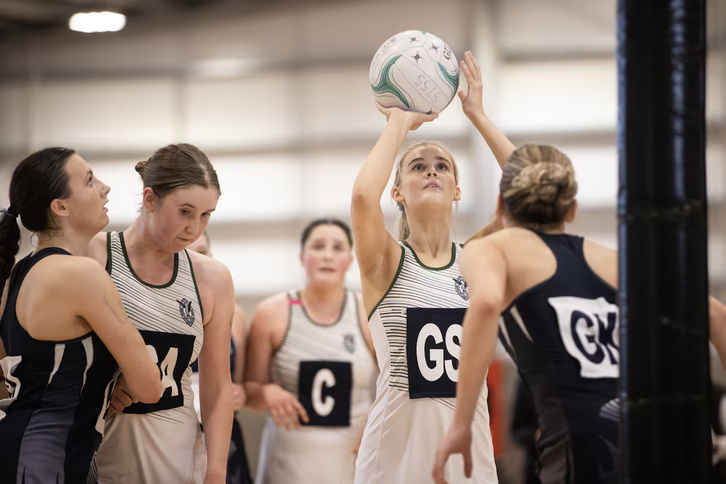 Columba College on their way to the final of the South Island secondary schools tournament. Photo / George Heard