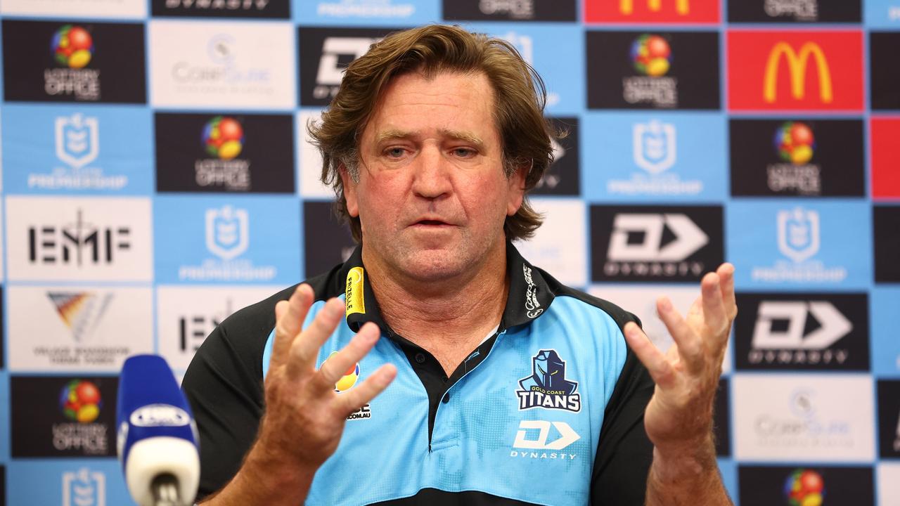 The Titans will part ways with coach Des Hasler. Picture: Getty Images