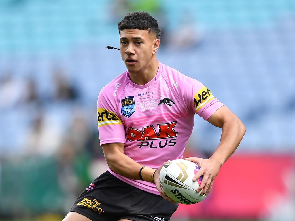 Penrith young gun Isaiah Iongi has drawn interest from a number of clubs. Picture: NRL Imagery