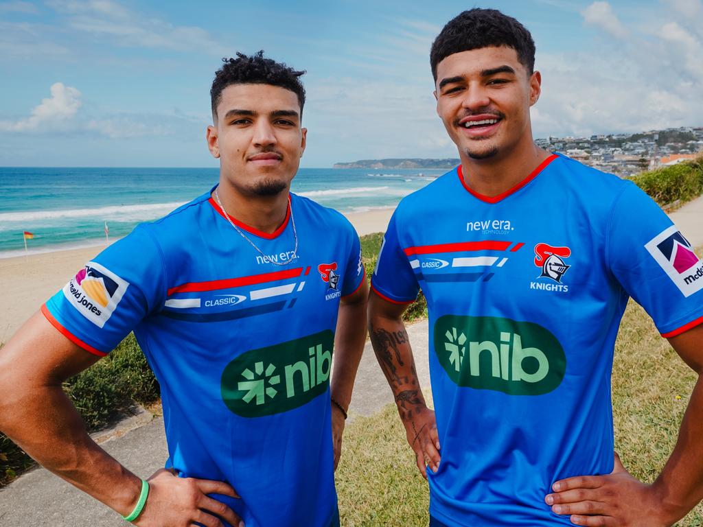 Newcastle’s English recruits (L-R) Will Pryce and Kai Pearce-Paul. Credit: Supplied.