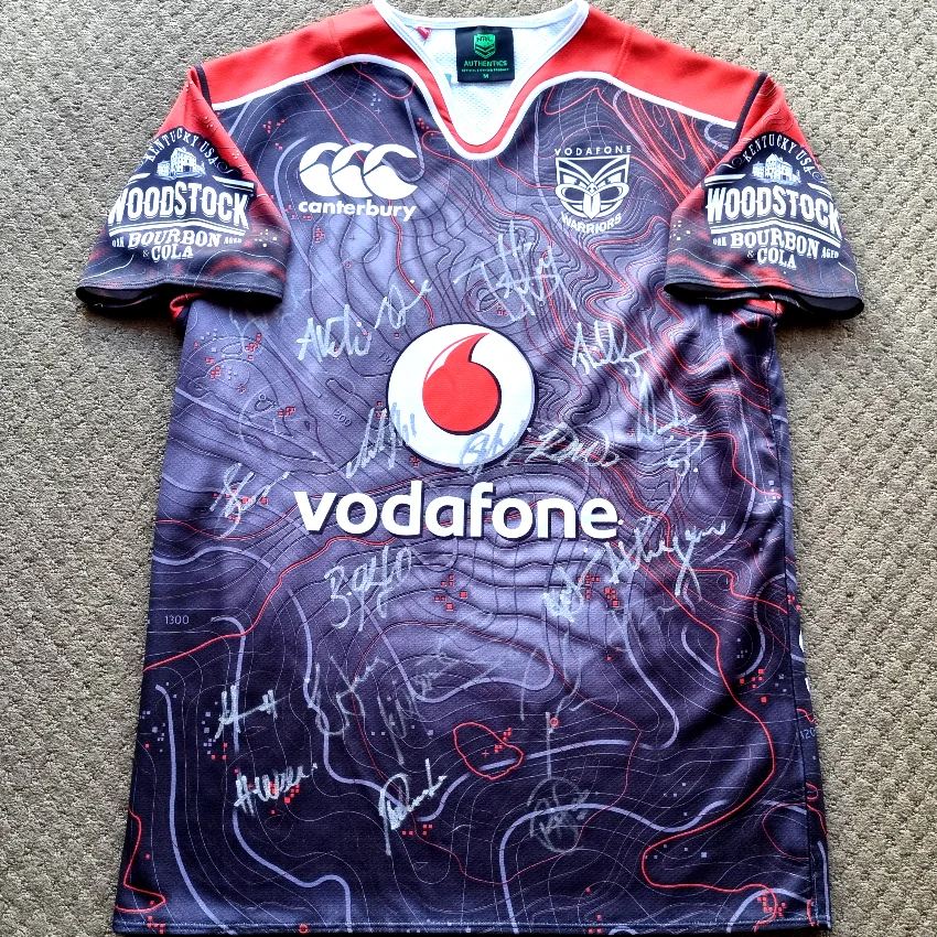 2016 NZ Warriors training jersey black 8.webp